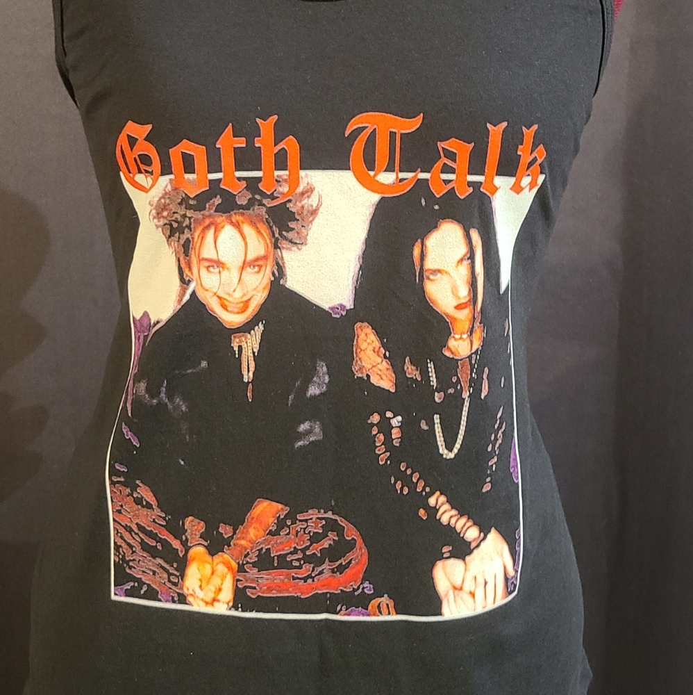 🥀GOTH TALK 🦇 SNL Custom Made Tank Top L